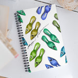 Manolo Shoe Fashion Illustration Spiral Notebook