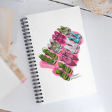 Rainbow Stiletto Illustration Spiral Notebook