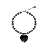 THE MV SIGNATURE LARGE HEART NECKLACE IN SILVER