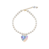 THE COLE HEART NECKLACE IN WHITE