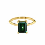 Emerald Stone Princess Ring - Maggie Villamaria Jewelry 