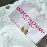 Tiny Pave Minimalist Huggie - Maggie Villamaria Jewelry 
