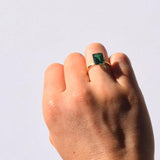 Emerald Stone Princess Ring - Maggie Villamaria Jewelry 