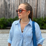 BAROQUE  PEARL CHAIN NECKLACE