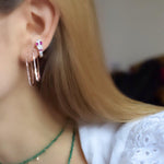 Pink Snake Huggie - Maggie Villamaria Jewelry 